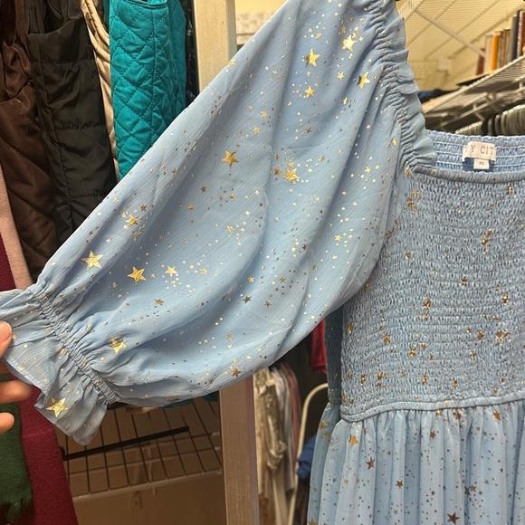 Ivy City Co Blue Starry Dress - Picture 2 of 4